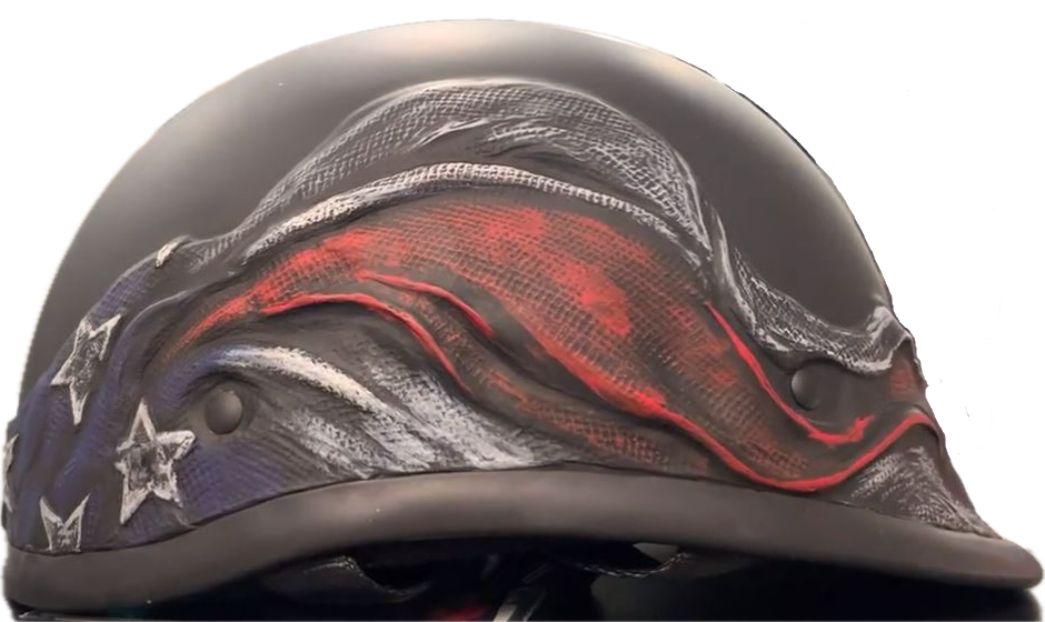 American BADASS Scars & Stripes Smallest DOT Certified Motorcycle Helm – Route 32 Riding Gear American BADASS Scars & Stripes Smallest DOT Certified Motorcycle Helm – Route 32 Riding Gear