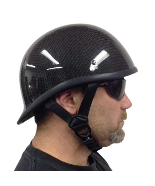 BADASS CarbonAir Rocker Smallest DOT Certified Motorcycle Helmet