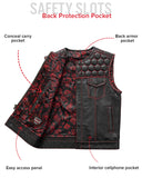 Hornet Men's Club Style Leather Vest