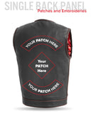 Bandit Men's Leather Motorcycle Vest