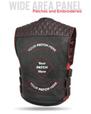 Tactical Emerald Men’s Motorcycle Leather Vest