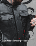 Raider Men's Motorcycle Leather Jacket