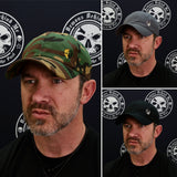 LIMITED EDITION Small Two-Tone Skull Embroidered Adjustable Cap