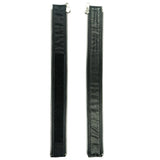 VXP51 Men's Black Universal Vest Expander Panel with Silver Aluminum Zip (Single Piece)