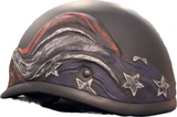 American BADASS Scars & Stripes Smallest DOT Certified Motorcycle Helmet
