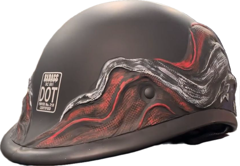 American BADASS Scars & Stripes Smallest DOT Certified Motorcycle Helmet American BADASS Scars & Stripes Smallest DOT Certified Motorcycle Helmet