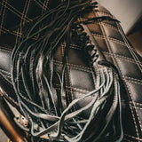 Black Leather Lever Covers