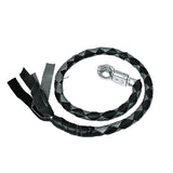 Black & Gray Biker Get Back Whips