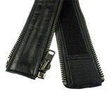 VXP52 Men's Black Universal Vest Expander Panel with Gun Metal Zip # 10 (Single Piece)