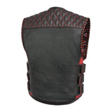 Tactical Emerald Men’s Motorcycle Leather Vest