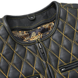 Tactical Emerald Men’s Motorcycle Leather Vest