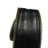 VXP54 Men's Black Universal Vest Expander Panel with Antique Zip (Single Piece)