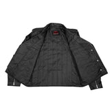 Dawn Rider Men's Premium Black Leather Motorcycle Jacket
