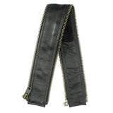 VXP54 Men's Black Universal Vest Expander Panel with Antique Zip (Single Piece)
