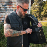 Sturgis - Men's SOA Club Style Leather Motorcycle Vest