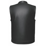 Texan - Men's Texas Flag Club Style Leather Motorcycle Vest