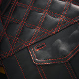 Red Diamond - Men's Club Style Leather Motorcycle Vest