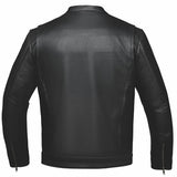 Rampage Men's Naked Cowhide Leather Motorcycle Jacket