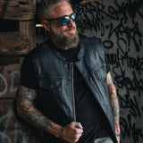 Clubman - Men's SOA Club Style leather Motorcycle Vest