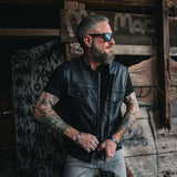 Clubman - Men's SOA Club Style leather Motorcycle Vest