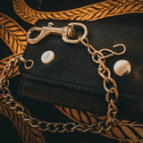 Stylish Black Biker Chain Wallet