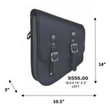 Black - Left Side PVC Swing Arm Bag