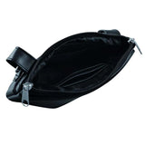 Blue Butterfly Themed Leather Clip-On Bag