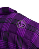 The "Raven 2.0" Purple Flannel (Hidden Snap Collars)