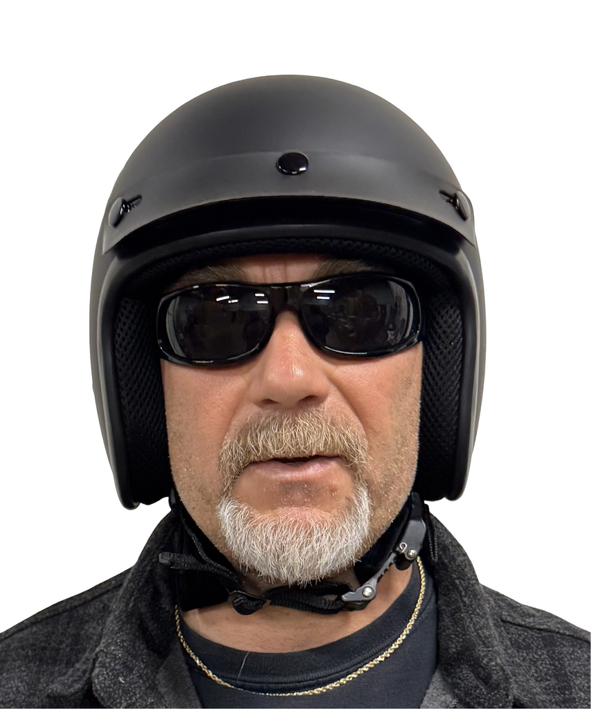 BADASS Open Face 3/4 Bare Bones Smallest DOT Certified Open Face Motor – Route 32 Riding Gear BADASS Open Face 3/4 Bare Bones Smallest DOT Certified Open Face Motor – Route 32 Riding Gear