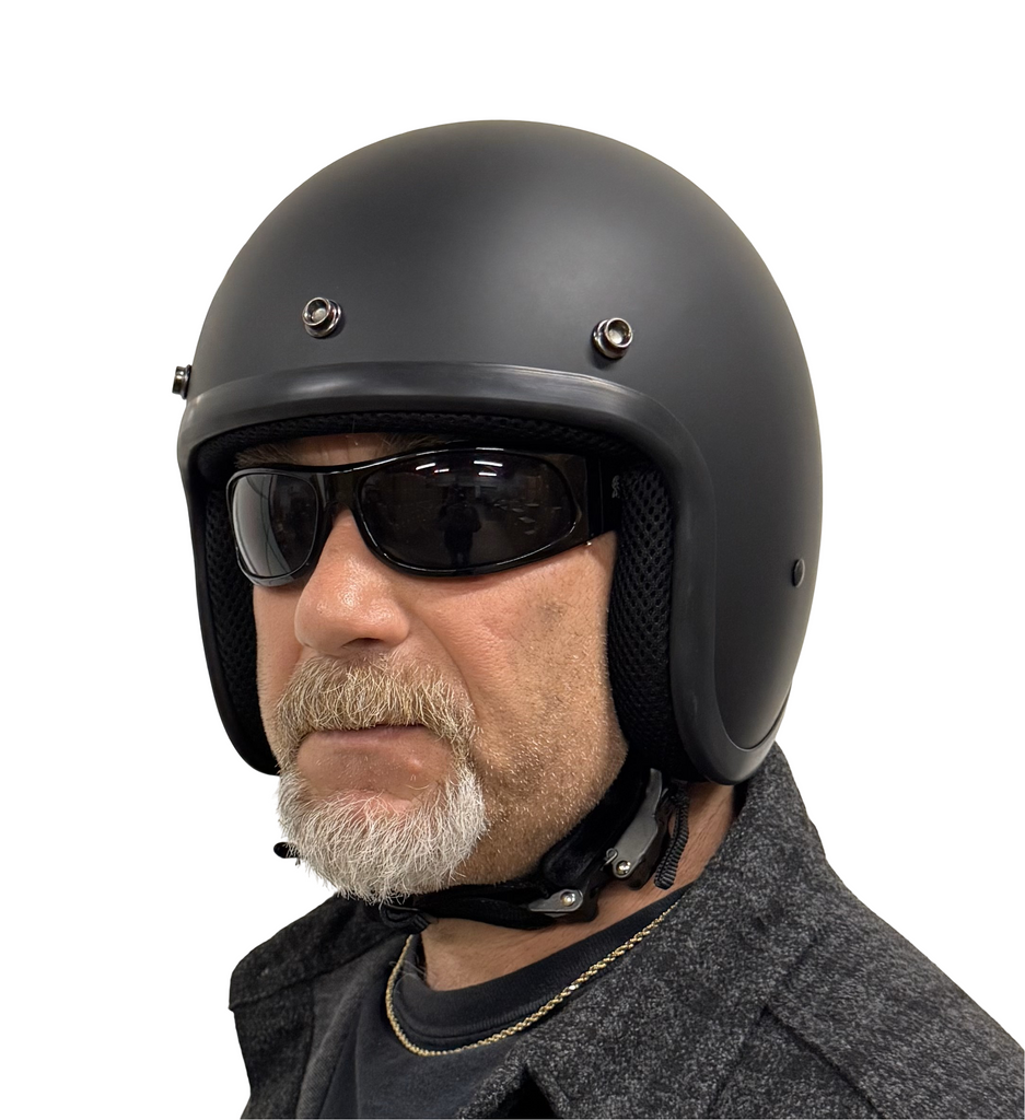 BADASS Open Face 3/4 Bare Bones Smallest DOT Certified Open Face Motor Route 32 Riding Gear BADASS Open Face 3/4 Bare Bones Smallest DOT Certified Open Face Motor Route 32 Riding Gear