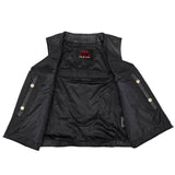 Biker Babe Women's Studded Leather Motorcycle Vest