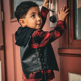 Boys Premium Leather Vest – Classic Style