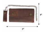 Brown Biker Chain Wallet