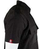Performance Tech Black Hybrid Button Up Shirt (Hidden Snap Collars)