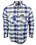 CLOSEOUT The "Sea Breeze" Flannel (Hidden Snap Collars)