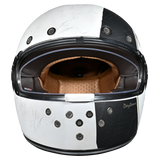 DOT Daytona Retro Full Face Motorcycle Helmet: Vintage Style for Men, Women, & Youth - W/ Blitz