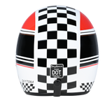 DOT Approved Daytona Cruiser Open Face Motorcycle Helmet - Men, Women & Youth - With Visor & Graphics - W/ Daytona Classic