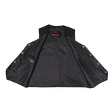 Women's 6 Pocket Denim Utility Vest - Black
