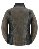 Fusion Flow Women's  Leather Motorcycle Jacket