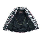 Alpha Check - White & Red Black