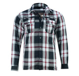 Alpha Check - White & Red Black