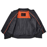 All-Season Men's Textile  Motorcycle Jacket with Reflective Stripes