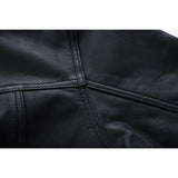 Men's Premium Lightweight Black Leather Shirt