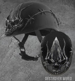 American BADASS Destroyer Wired Smallest DOT Certified Motorcycle Helmet