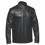 Edge - Premium Men's motorcycle Leather Jacket (Shirt Style)