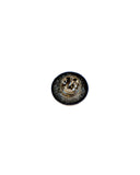 White Circle Skull Enamel Pin