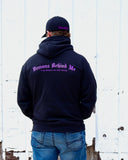 CLOSEOUT Semicolon Unisex Black & Purple Hoodie