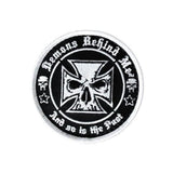 White Maltese Cross Sew On Patch