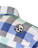 CLOSEOUT The "Sea Breeze" Flannel (Hidden Snap Collars)