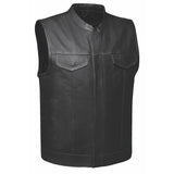 Iron Rider - Men's SOA Club Style Leather Motorcycle Vest